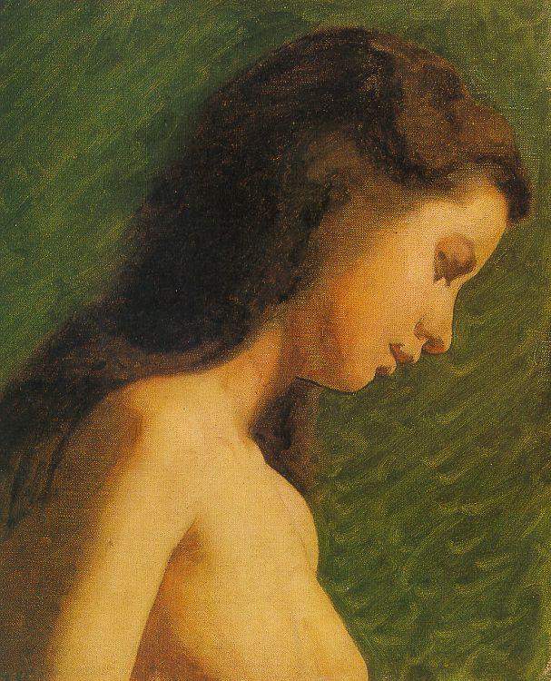 Thomas Eakins Study of a Girl Head France oil painting art